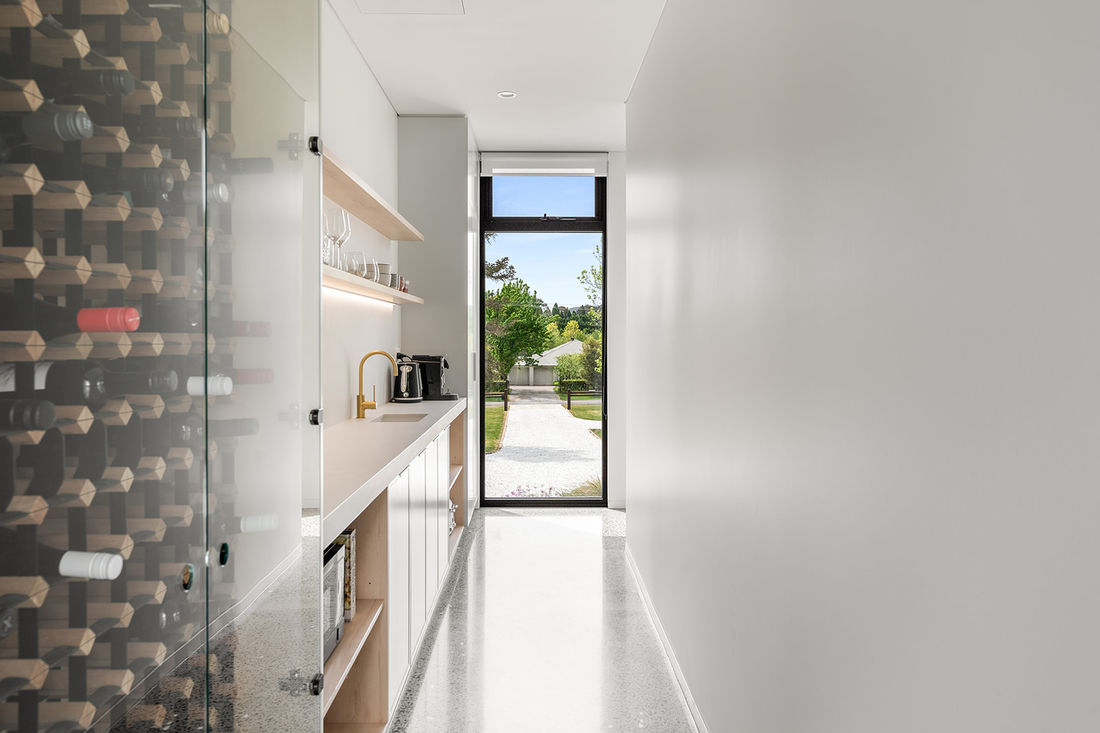 luxurious livability featuring heated polished concrete floors, recycled brickwork, Silvertop Ash external cladding 