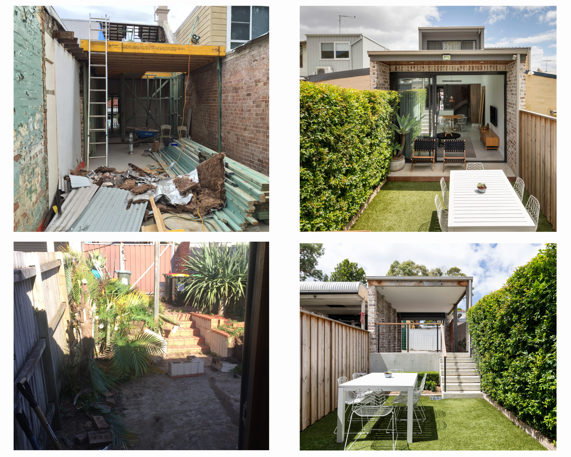 Before and After, Live Projects, Southern Highlands Builder